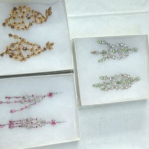 Elegant Gold and Silver Chandelier Earrings